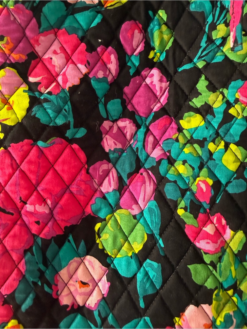 💜Vera Bradley Hilo Meadow Hanging Organizer Vibrant Floral Quilted Cosmetic NEW - Picture 3 of 6